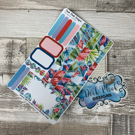 (0058) Passion Planner Daily stickers - Watercolour Jungle