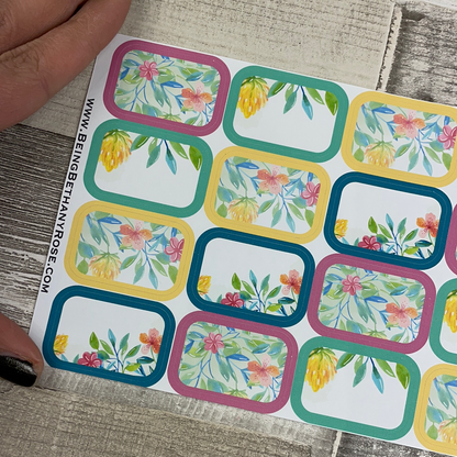 Spring Flowers half box stickers (DPD2081)