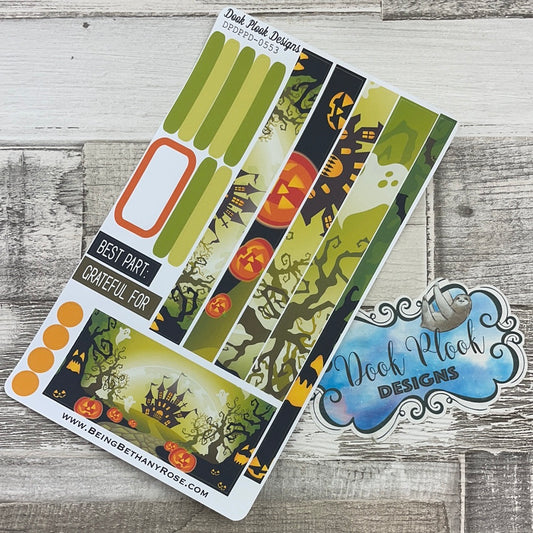 (0553) Passion Planner Daily stickers - Haunted