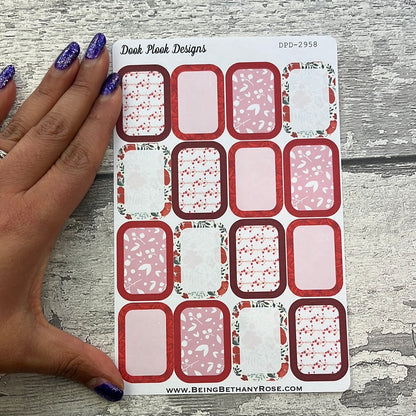 Micah half boxes Journal planner stickers (DPD2958)