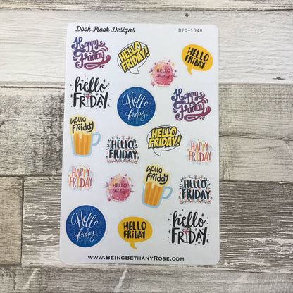 Hello Friday  stickers  (DPD1348)