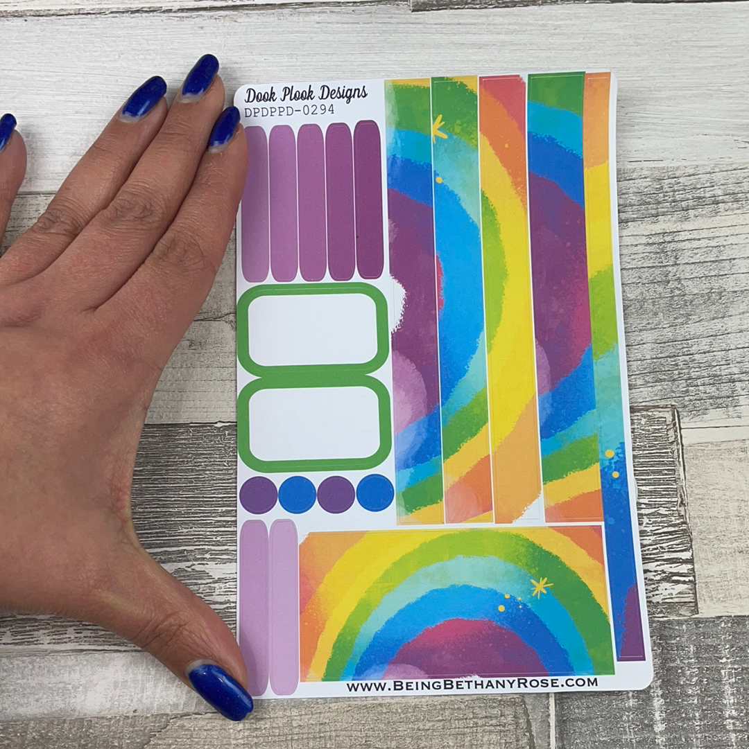 (0294) Passion Planner Daily stickers - rainbow