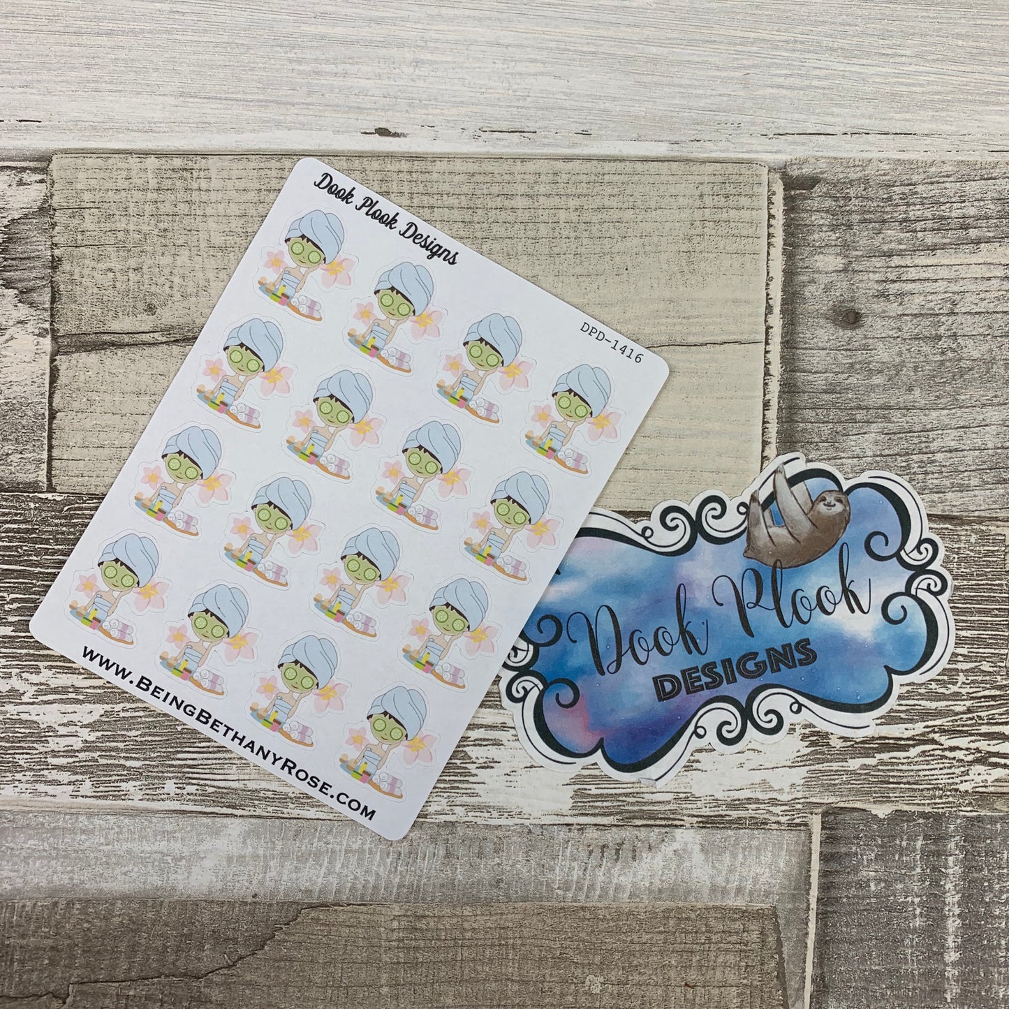 White Woman - Spa / Self care stickers (DPD1416)