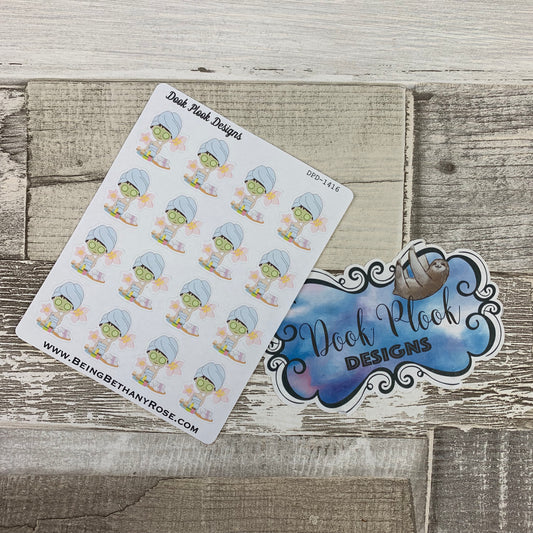 White Woman - Spa / Self care stickers (DPD1416)