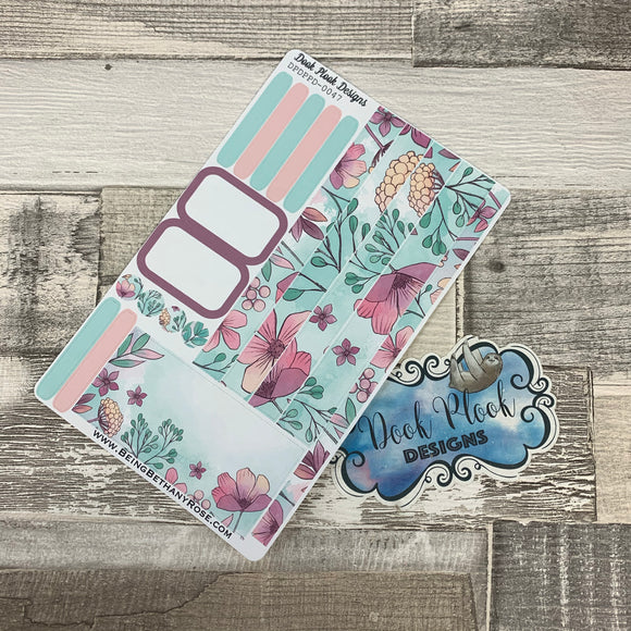 (0047) Passion Planner Daily stickers - Pretty Floral