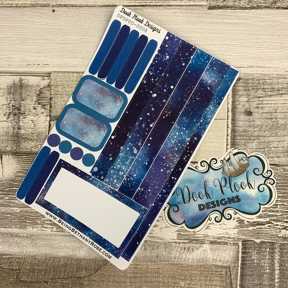 (0008) Passion Planner Daily stickers - Galaxy