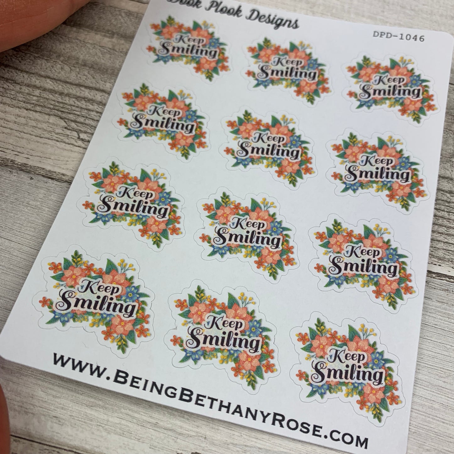 Keep smiling stickers (DPD1046)