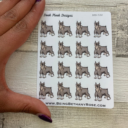 Schnauzer stickers (DPD532)