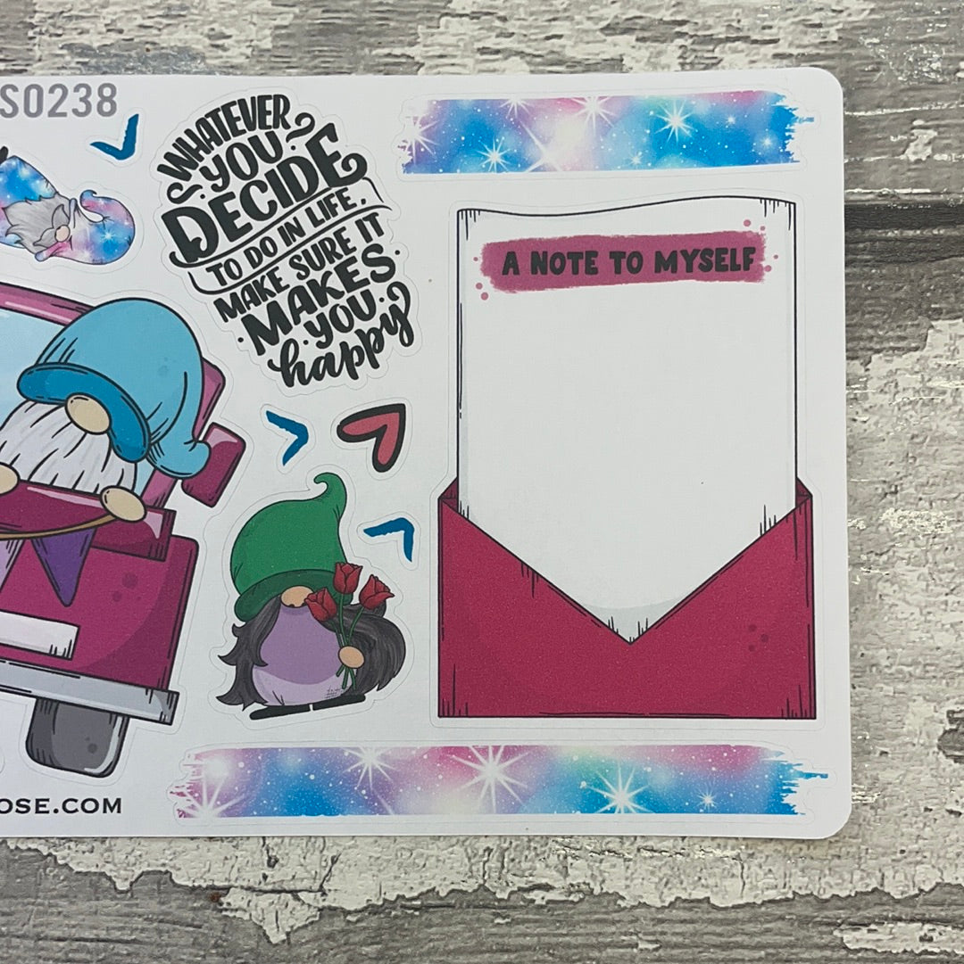 Wilma pink truck Gonk Stickers (TGS0238)