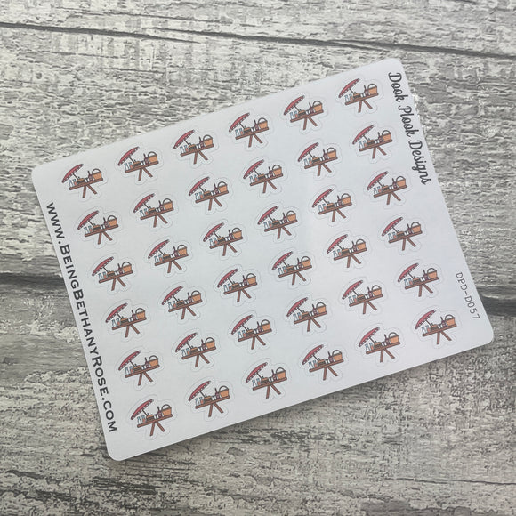 Picnic Table stickers - dinkies (DPD-D057)