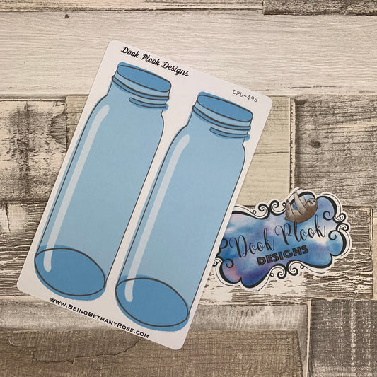 Large mason jar stickers (DPD498)