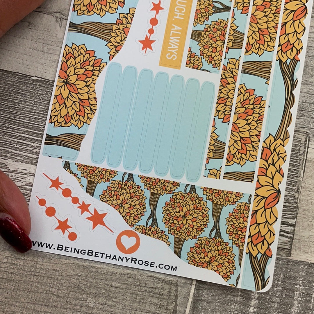 (0538) Passion Planner Daily Wave stickers - Autumn Tree