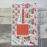 (0594) Passion Planner Daily Wave stickers - Red Truck