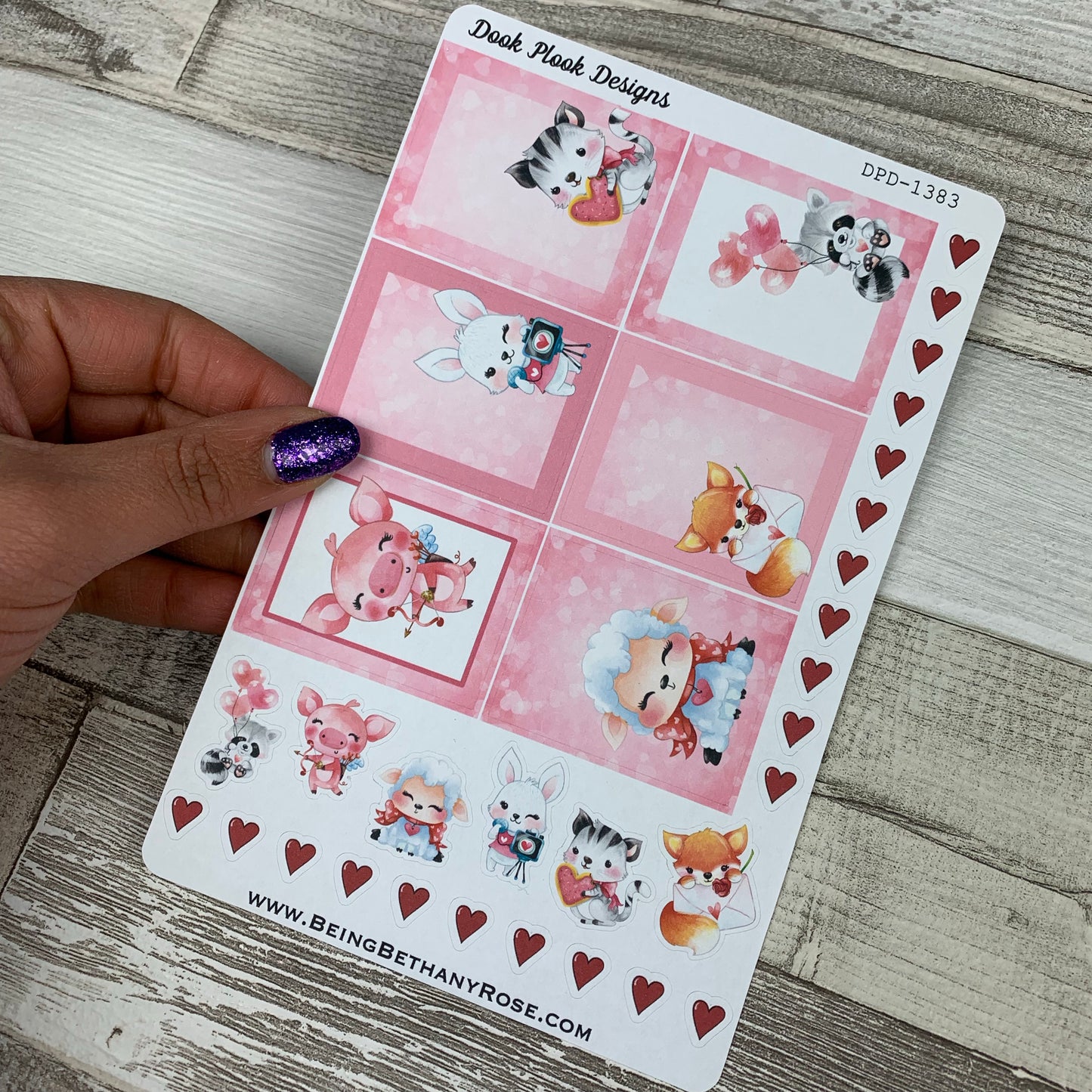Valentines Day / Love Mixed Sheet with full box Stickers (DPD1383)