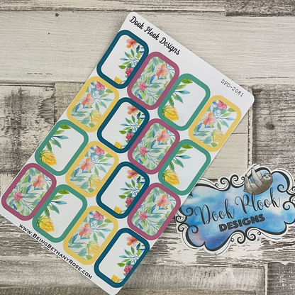 Spring Flowers half box stickers (DPD2081)