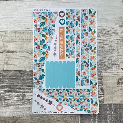 (0525) Passion Planner Daily Wave stickers - Terrazzo rocks