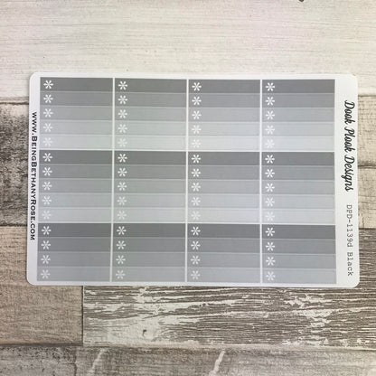 Thin asterisk rainbow tab stickers (DPD1139)