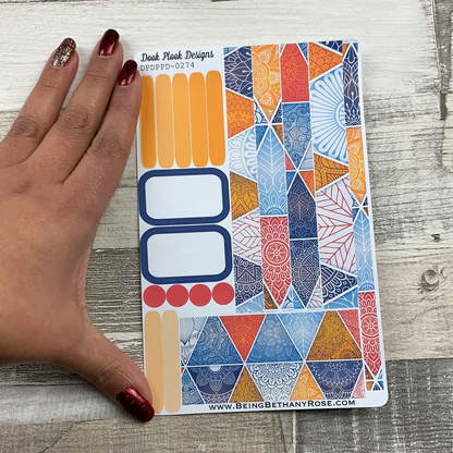 (0274) Passion Planner Daily stickers - Mandala patterns