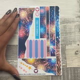 (0567) Passion Planner Daily Wave stickers - Fireworks