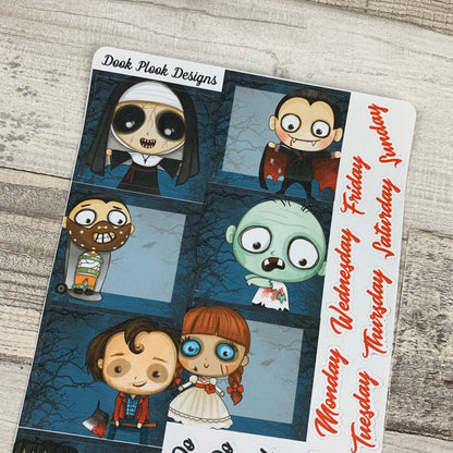 Horror (can change month) Monthly View Kit for the Erin Condren Planners