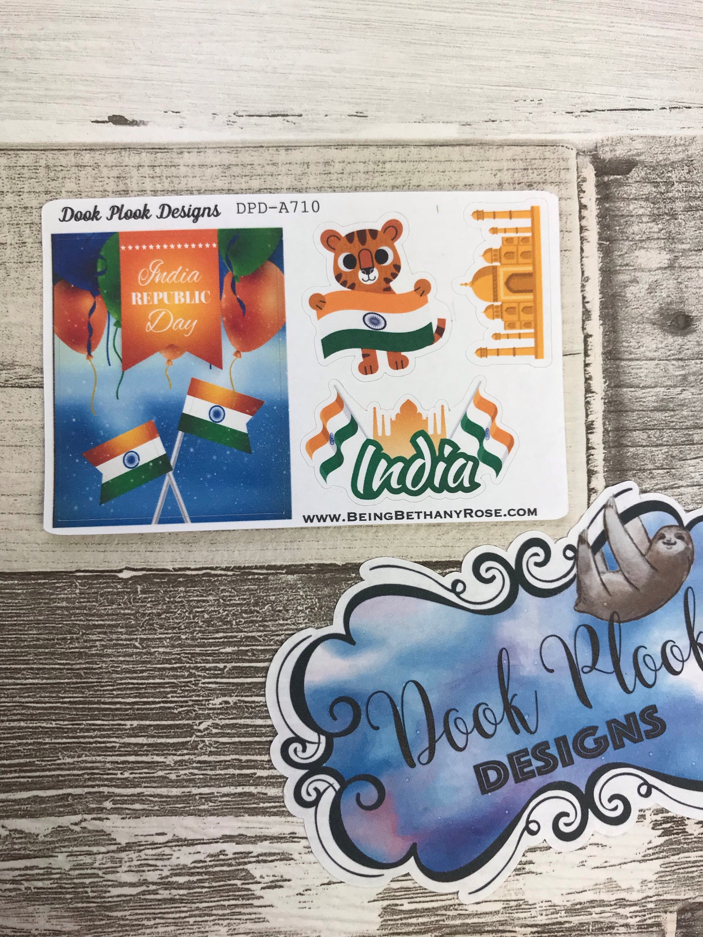 India Republic Day stickers (Small Sampler Size) A710