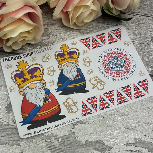 King Charles Coronation Gonk Stickers (TGS0248)