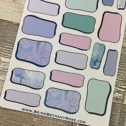 Leonore Hand drawn box stickers (DPD2355)