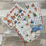 Gingerbread Monthly View Kit (can change month) for the Erin Condren Planners