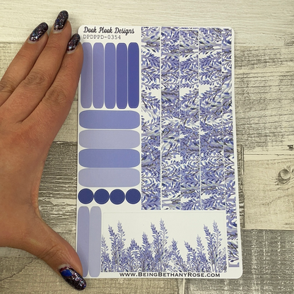 (0354) Passion Planner Daily stickers - Lavender