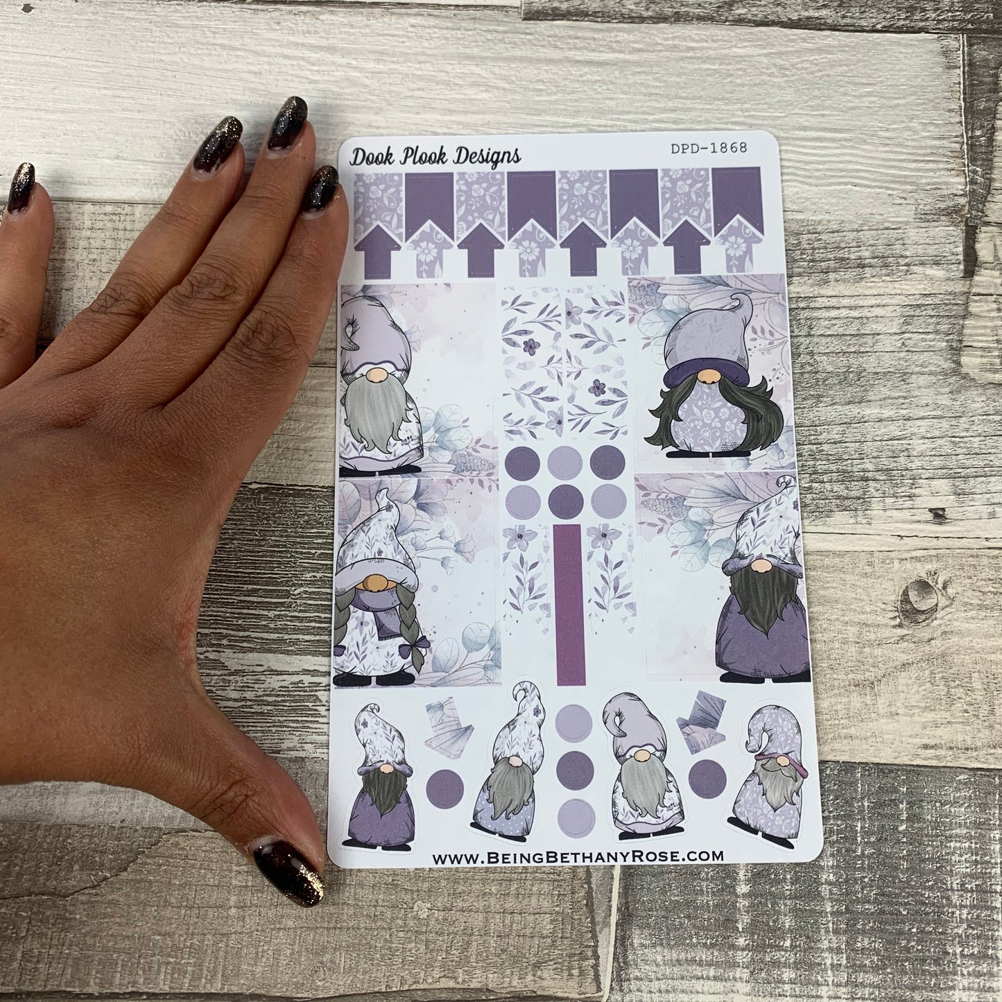 Lilac Gonk functional stickers  (DPD1868)