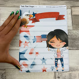 Erin Condren Month Note Pages (July 4th / Independence Day / America)