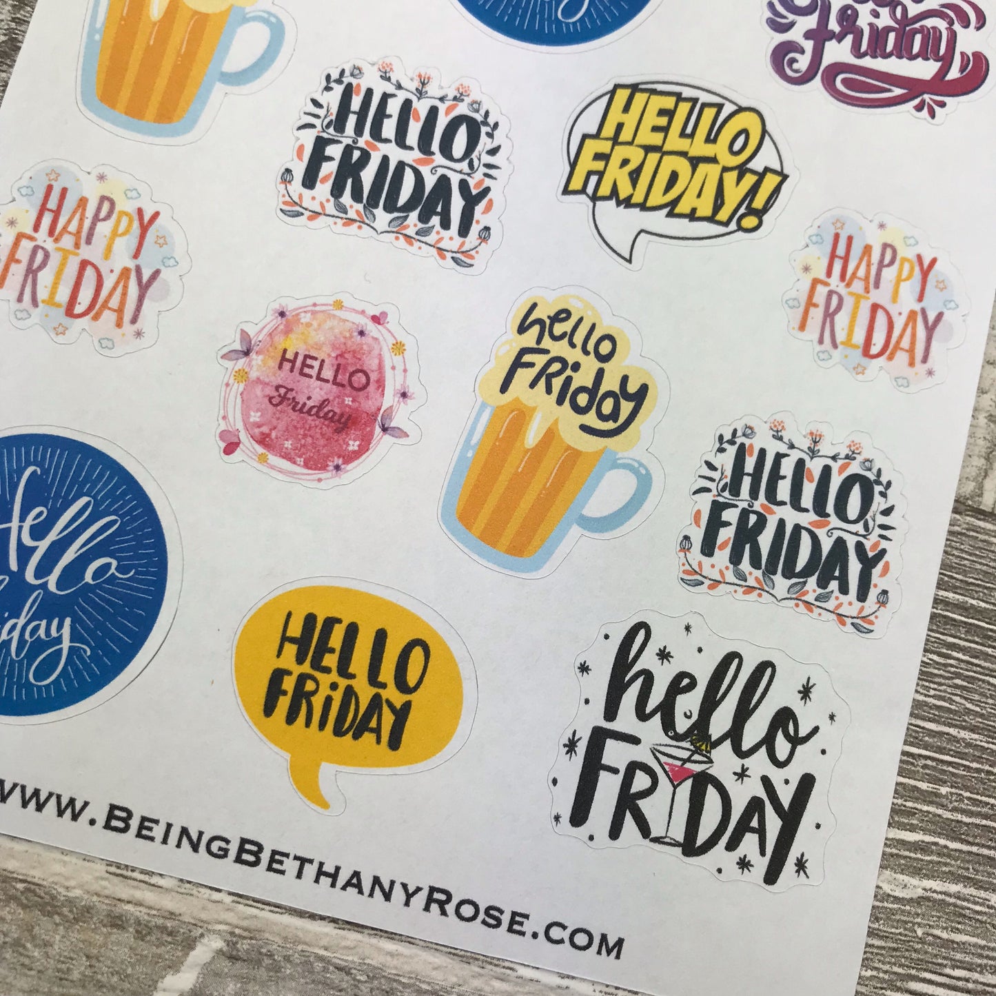 Hello Friday  stickers  (DPD1348)