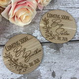 Coming soon... Big Sister pregnancy announcement photo prop