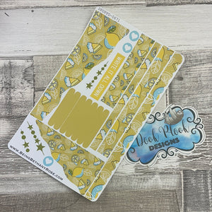 (0671) Passion Planner Daily Wave stickers - Lemon pie