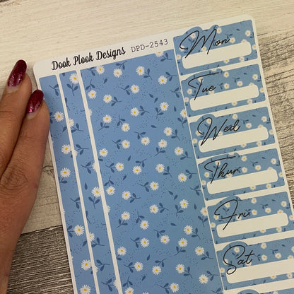 One sheet week planner stickers - Daisy (DPD2543)