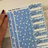 One sheet week planner stickers - Daisy (DPD2543)