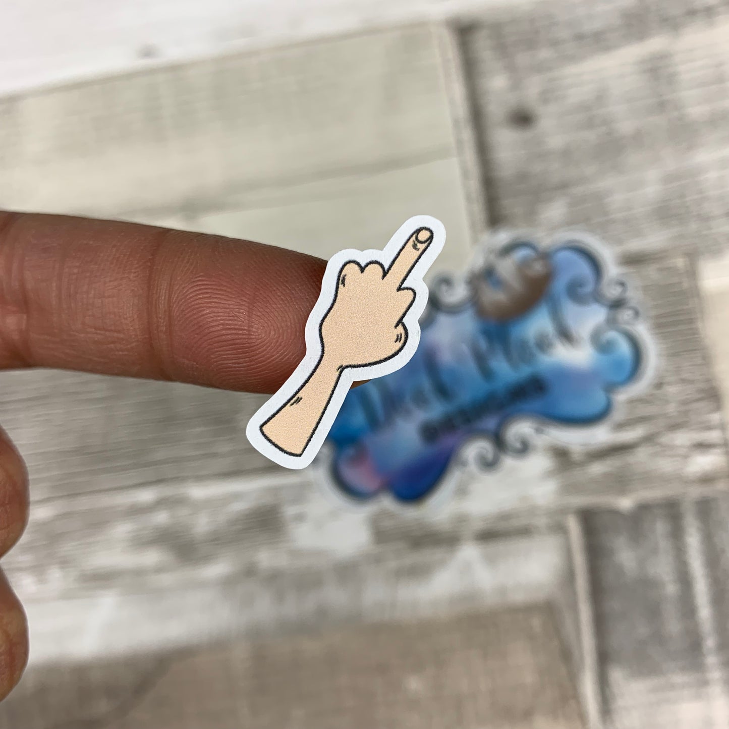 Middle finger / swear / flip the bird stickers (DPD1020)