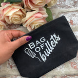 Bag of bullets- Tampon, pad, sanitary bag / Period Pouch