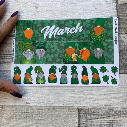 St Patricks Day (can change month) Monthly View Kit for the Erin Condren Planners