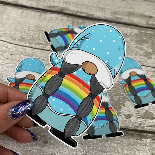 Rainbow Gonk diecut (Gretel)