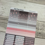 Grey and pink love heart ultimate sticker Kit (KIT0010)