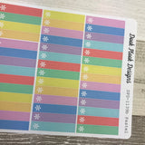 Thin asterisk rainbow tab stickers (DPD1139)