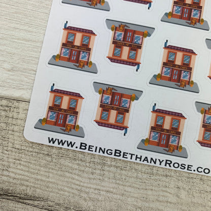 Fish and chip shop stickers (DPD412)