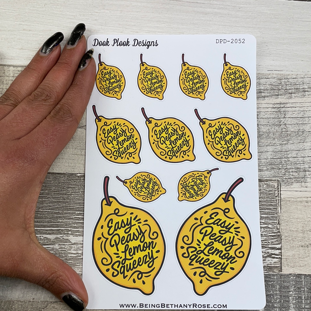 Easy Peasy Lemon Squeezy Stickers (DPD2052)