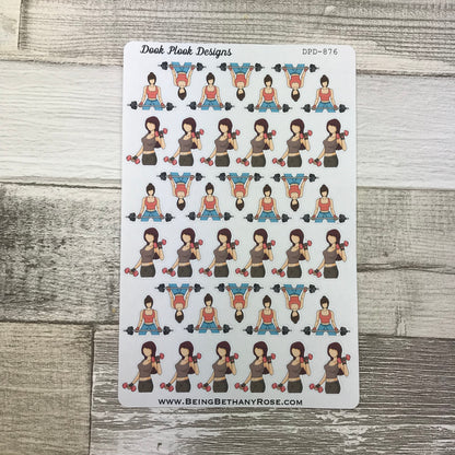 Weight lifting stickers (DPD876)