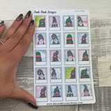 Hallie Gonk Character Polaroid Stickers (DPD-2585)