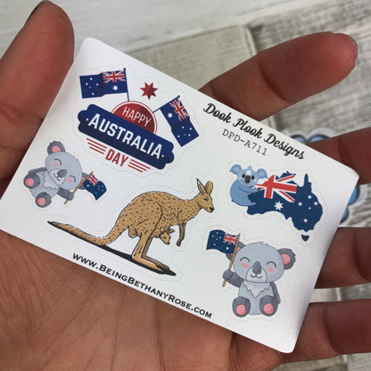 Australia Day stickers - Small Sampler Size (A711)