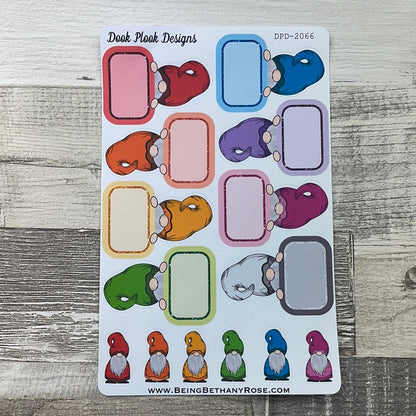 Rainbow Gonk Gnorman box stickers (DPD2266)