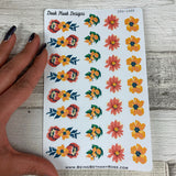 Tropic flower decoration stickers  (DPD1688)