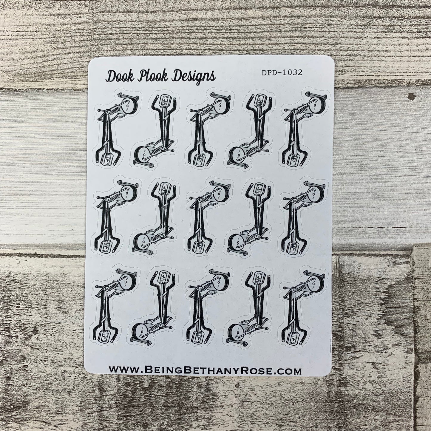 Cross trainer / Elyptical / Gym stickers (DPD1032)